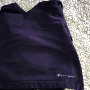 Cropped Purple Champion crew neck